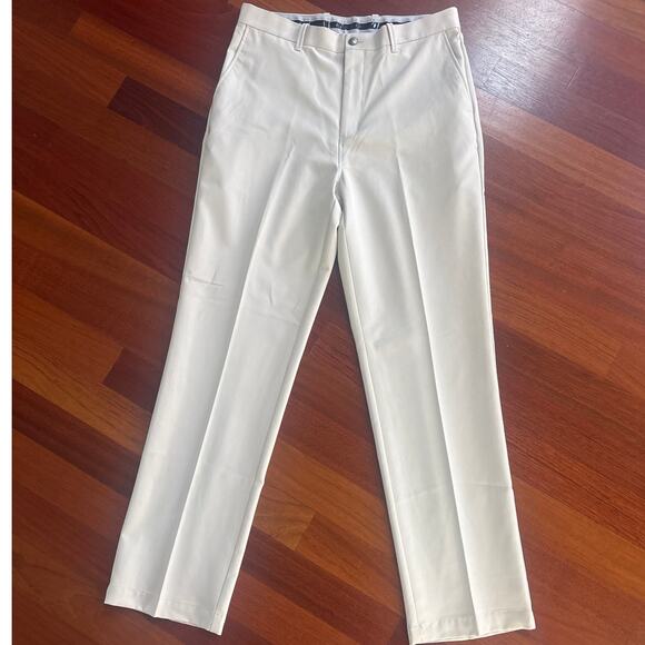 Callaway Flat Front Golf Pants-Cream  Size 34/34 - Picture 1 of 4